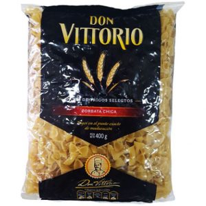 Fideos Don Vittorio Corbata chica 400 gr