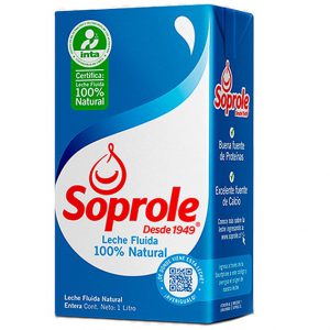 Leche Entera Soprole 1 Litro