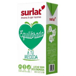 Leche Semi Descremada Surlat 1 litro