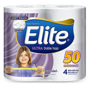 Papel Higiénico Elite Doble hoja 50 metros