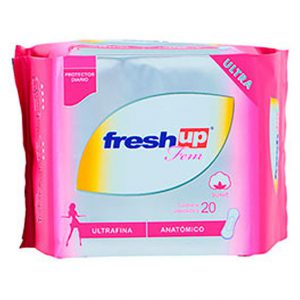 Protector diario femenino ultrafina Fresh Up 20 piezas