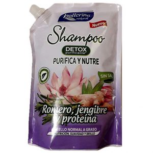 Shampoo Ballerina Romero Jengibre y Proteína 900 ml