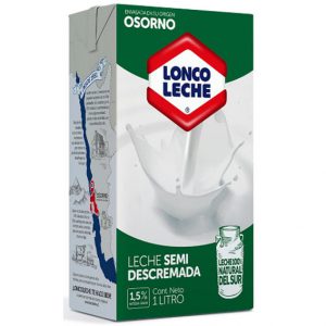 Leche Semi descremada Lonco 1 L.