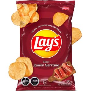 Papas lays jamon serrano 180gr