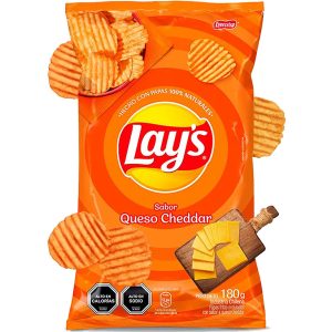Papas lays queso cheddar 180gr