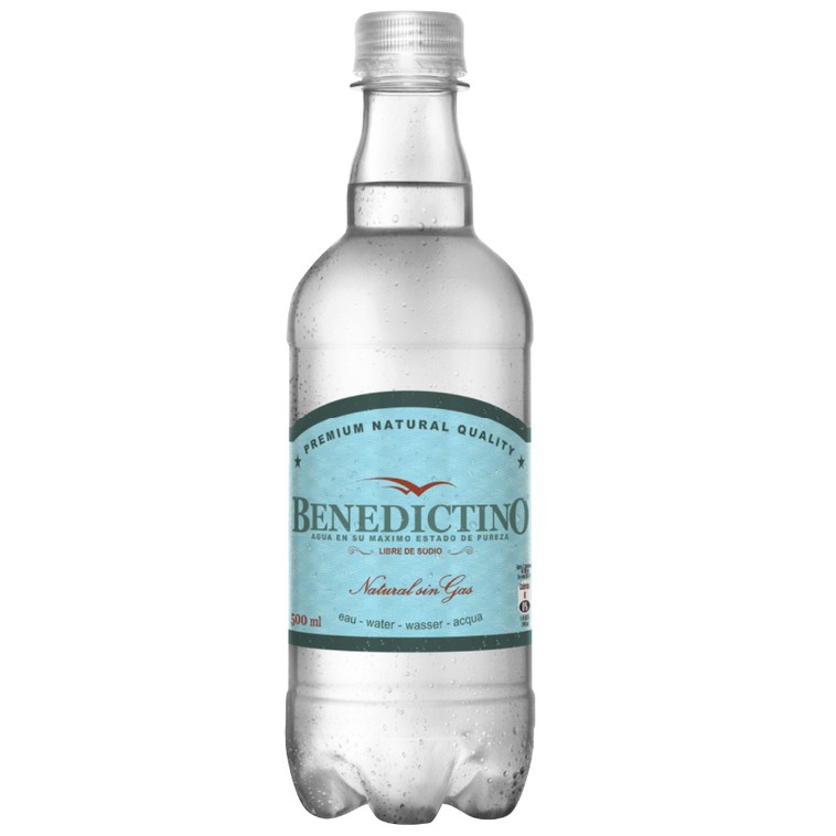 agua mineral sin gas san benedictino 500ml